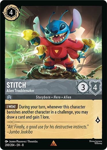 Stitch - Alien Troublemaker – Reign of Jafar (Disney Lorcana)
