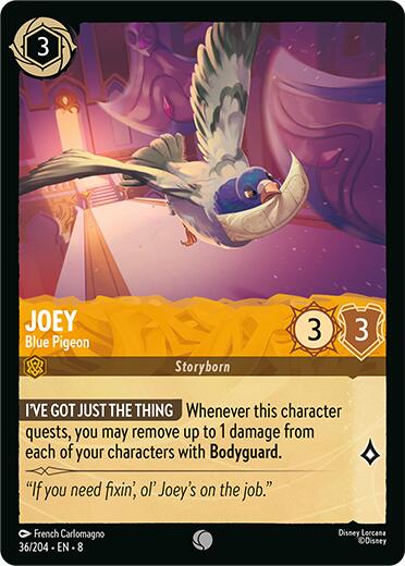 Joey - Blue Pigeon – Reign of Jafar (Disney Lorcana)