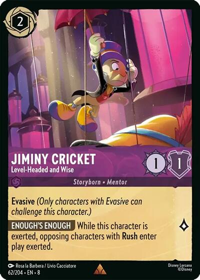 Jiminy Cricket - Level-Headed and Wise – Reign of Jafar (Disney Lorcana)