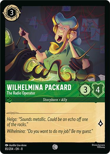 Wilhelmina Packard - The Radio Operator – Reign of Jafar (Disney Lorcana)