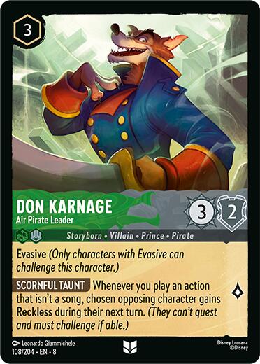 Don Karnage - Air Pirate Leader – Reign of Jafar (Disney Lorcana)
