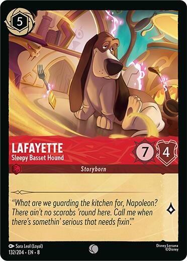 Lafayette - Sleepy Basset Hound – Reign of Jafar (Disney Lorcana)