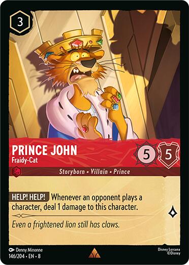 Prince John - Fraidy-Cat – Reign of Jafar (Disney Lorcana)