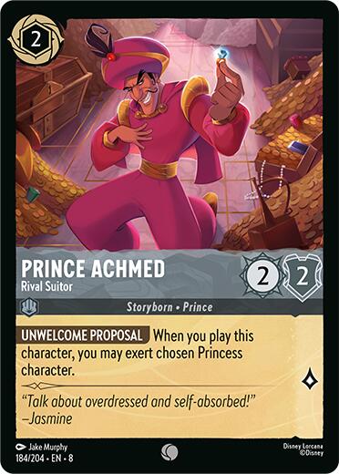 Prince Achmed - Rival Suitor – Reign of Jafar (Disney Lorcana)