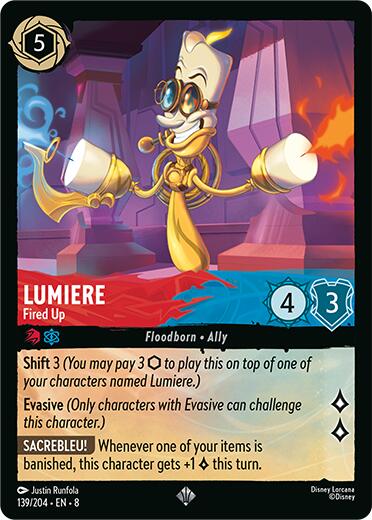 Lumiere - Fired Up – Reign of Jafar (Disney Lorcana)