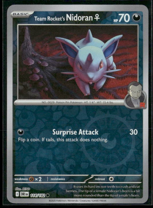 Team Rocket's Nidoran F – SV10: Destined Rivals (Pokemon)