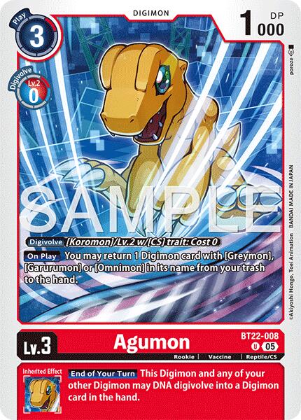 Agumon – Cyber Eden (Digimon Card Game)