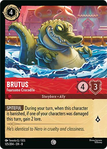 Brutus - Fearsome Crocodile (Foil) – Reign of Jafar (Disney Lorcana)