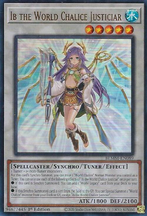 Ib the World Chalice Justiciar – Battles of Legend: Monster Mayhem (YuGiOh)