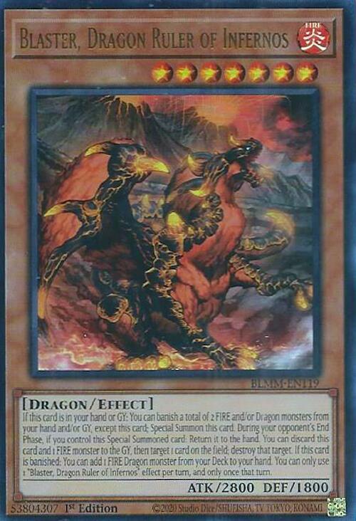Blaster, Dragon Ruler of Infernos – Battles of Legend: Monster Mayhem (YuGiOh)