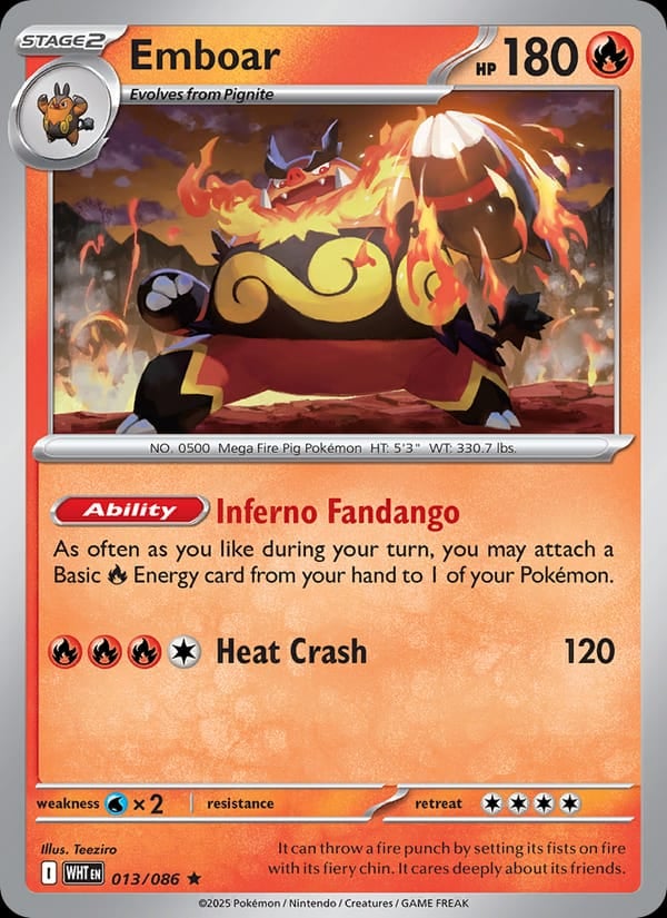 Emboar (Poke Ball Pattern) – SV: White Flare (Pokemon)