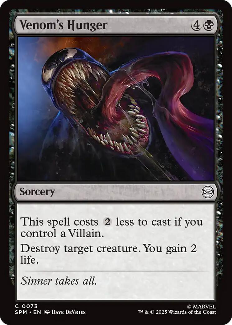 Venom's Hunger – Marvel's Spider-Man (Magic: The Gathering)