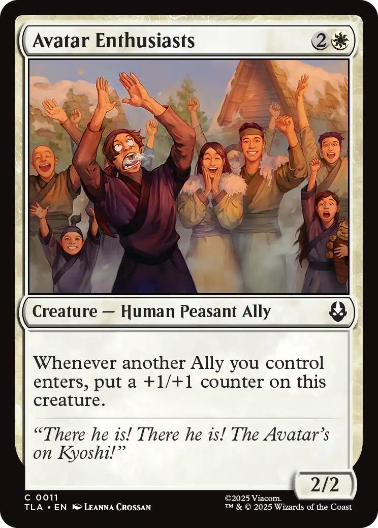 Avatar Enthusiasts – Avatar: The Last Airbender (Magic: The Gathering)