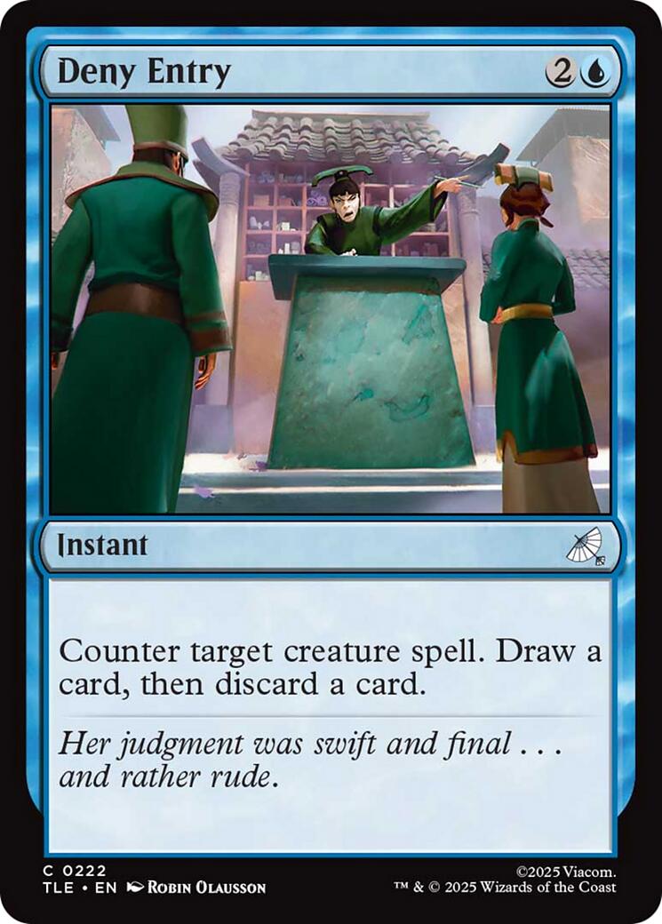 Deny Entry – Avatar: The Last Airbender: Eternal-Legal (Magic: The Gathering)