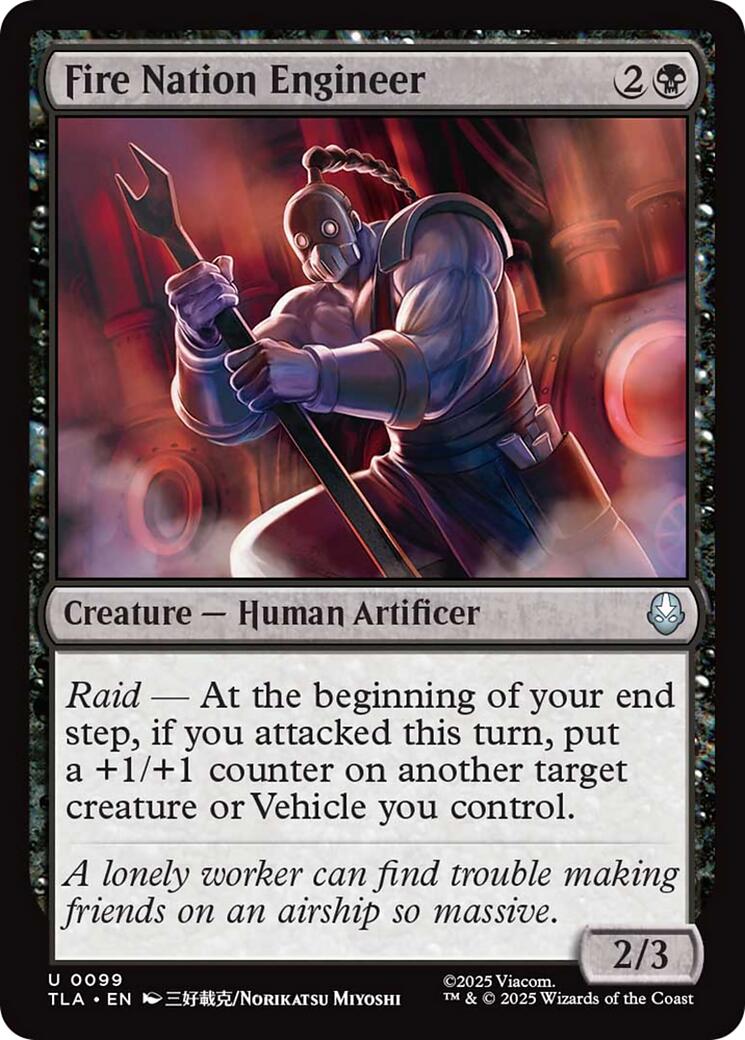 Fire Nation Engineer – Avatar: The Last Airbender (Magic: The Gathering)