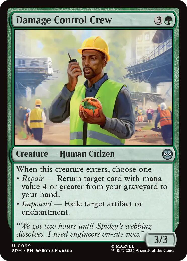 Damage Control Crew – Marvel's Spider-Man (Magic: The Gathering)