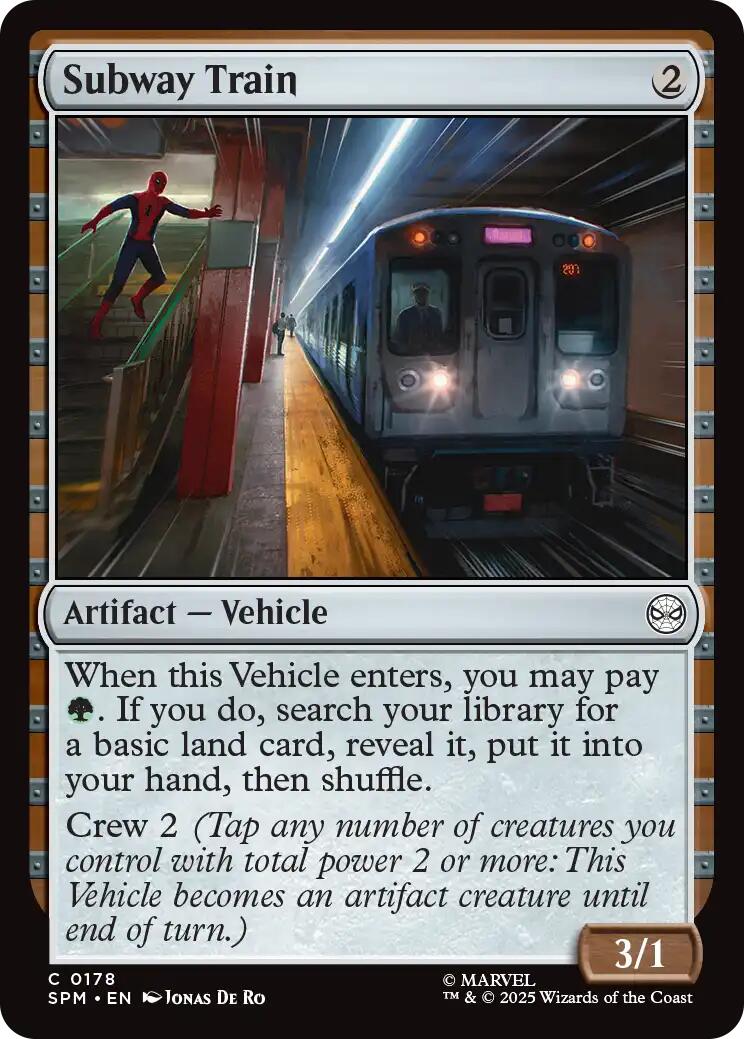 Subway Train – Marvel's Spider-Man (Magic: The Gathering)