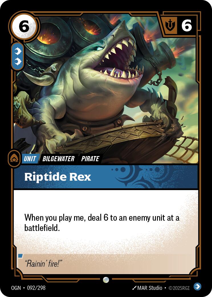 Riptide Rex – Origins (Riftbound: League of Legends Trading Card Game)