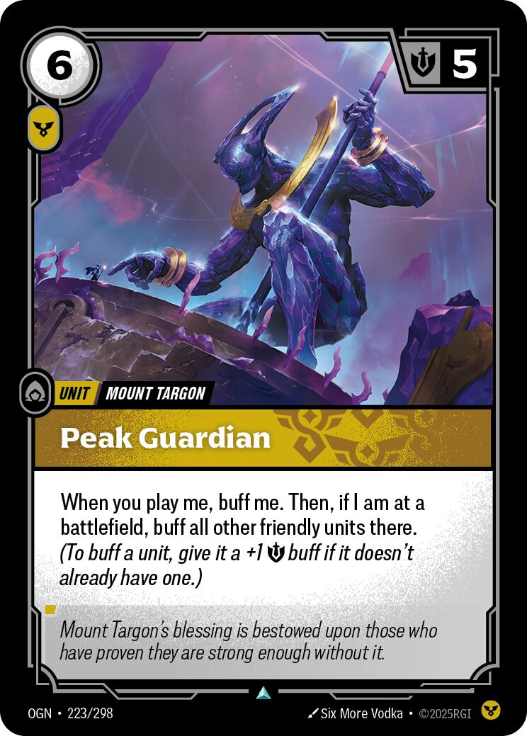 Peak Guardian – Origins (Riftbound: League of Legends Trading Card Game)