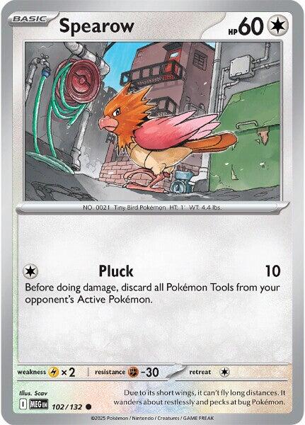 Spearow - 102/132 – ME01: Mega Evolution (Pokemon)