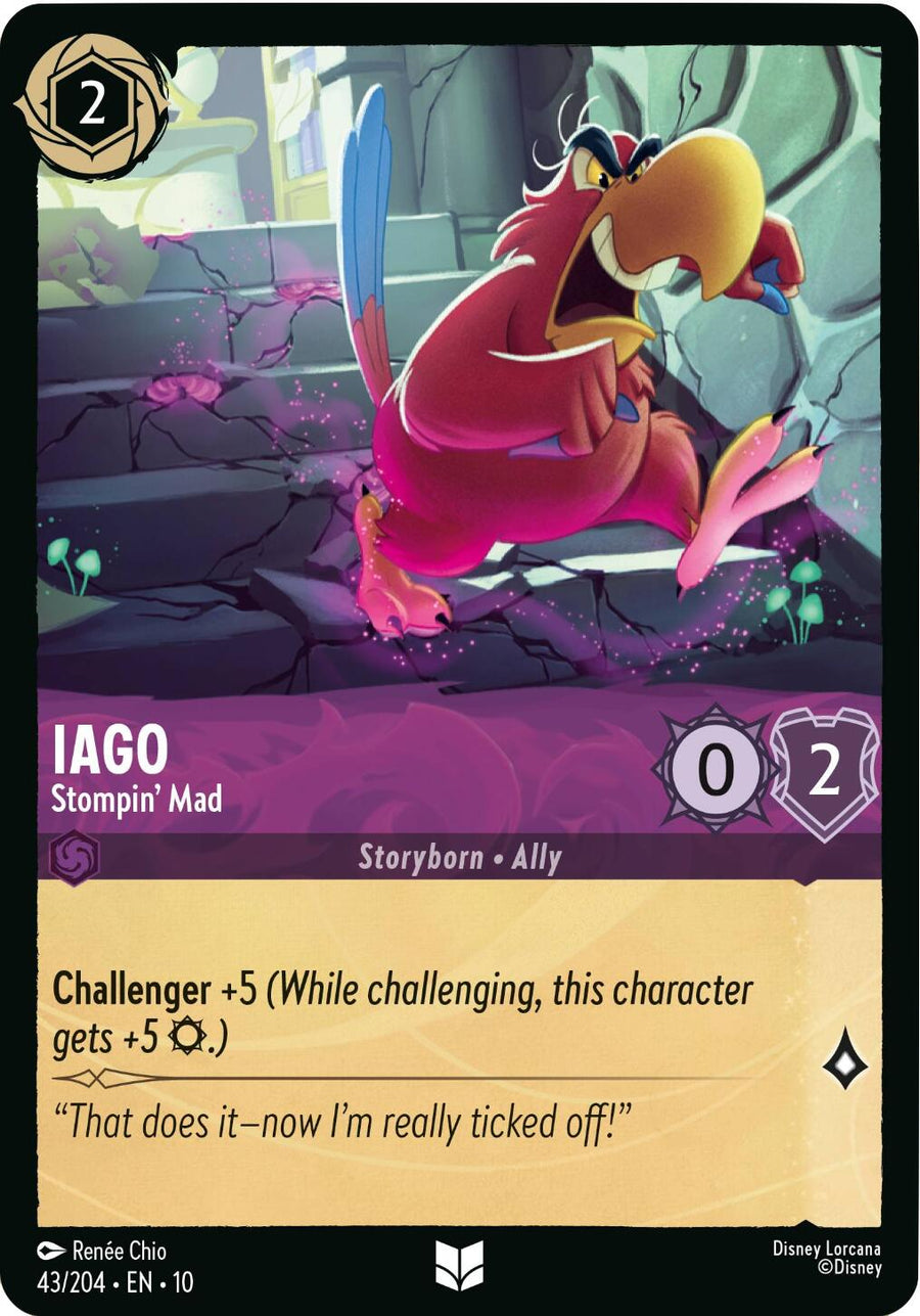 Iago - Stompin' Mad – Whispers in the Well (Disney Lorcana)