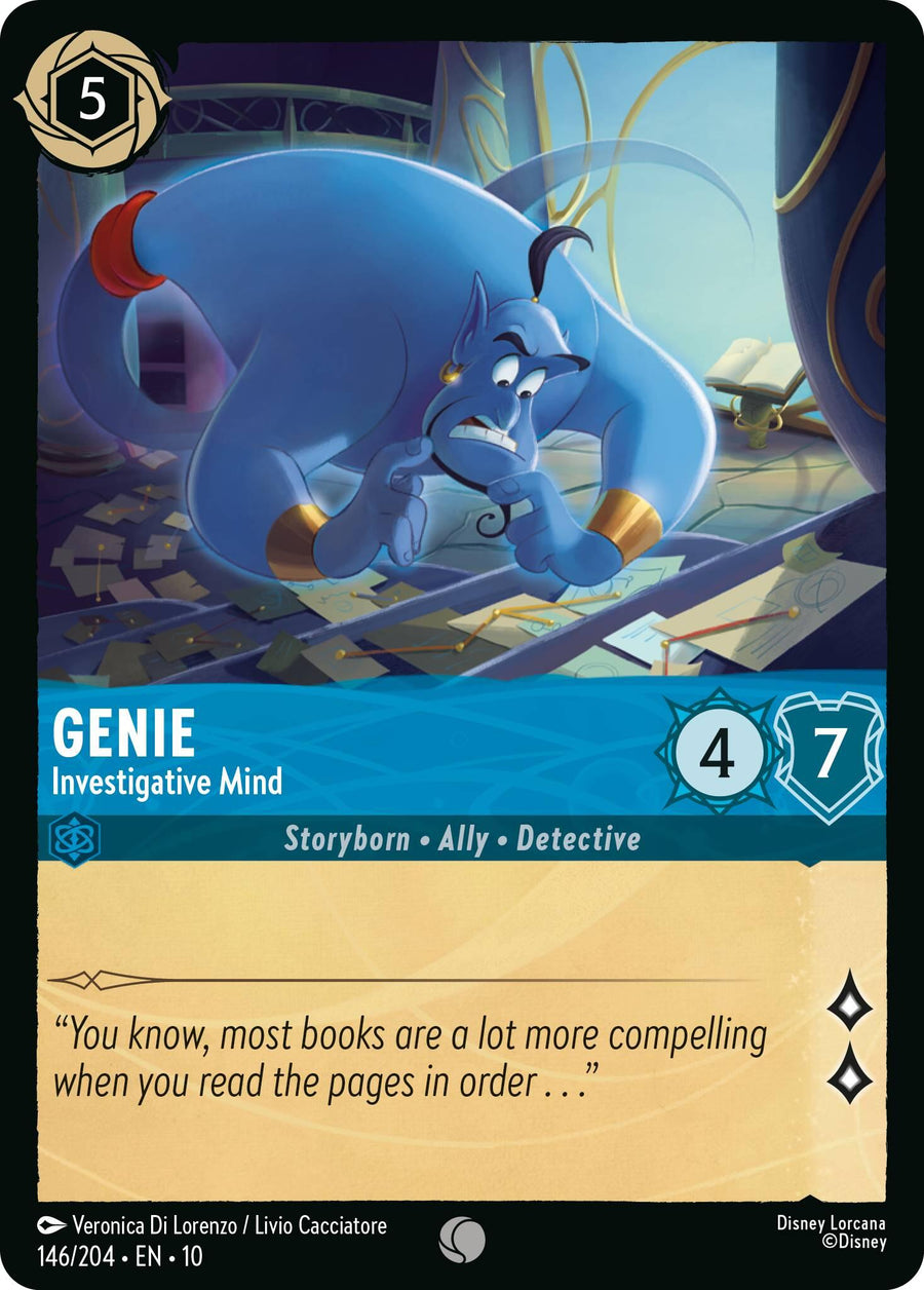 Genie - Investigative Mind – Whispers in the Well (Disney Lorcana)