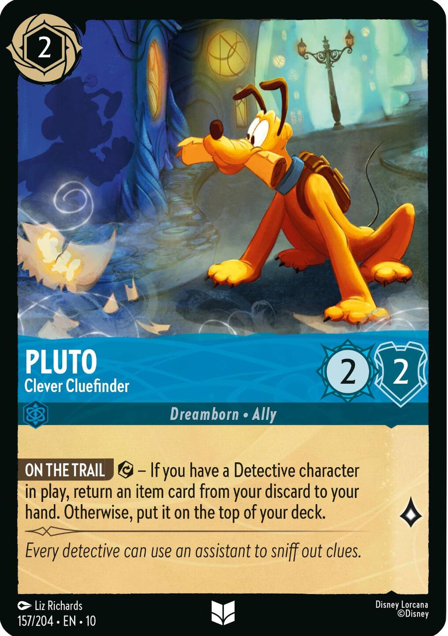 Pluto - Clever Cluefinder – Whispers in the Well (Disney Lorcana)