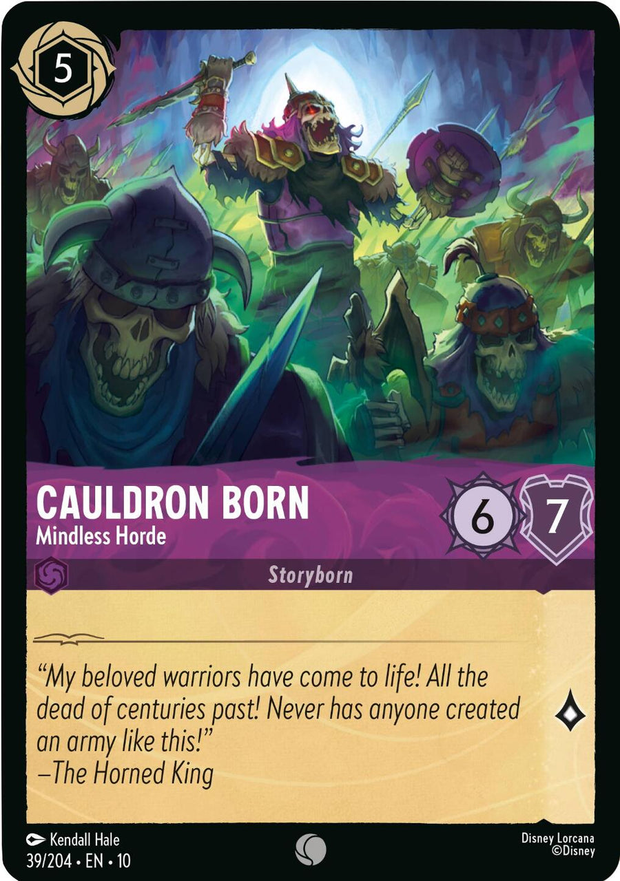 Cauldron Born - Mindless Horde – Whispers in the Well (Disney Lorcana)