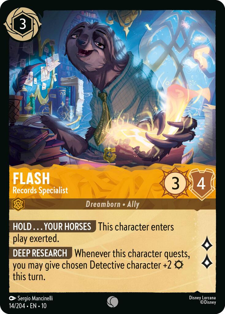 Flash - Records Specialist – Whispers in the Well (Disney Lorcana)