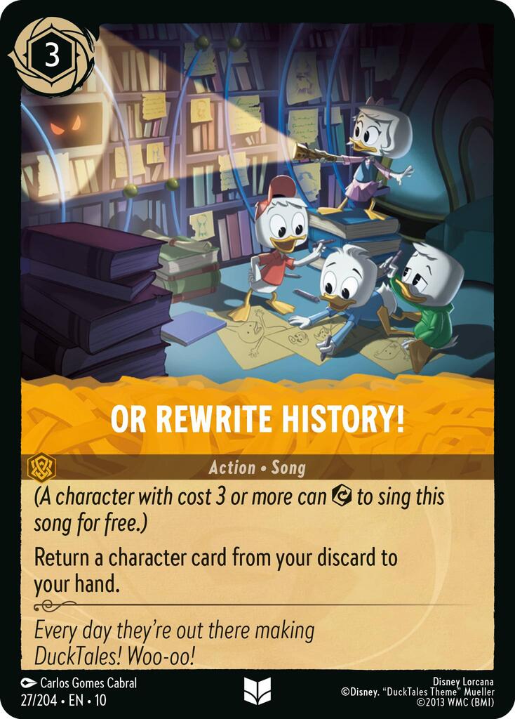 Or Rewrite History! – Whispers in the Well (Disney Lorcana)