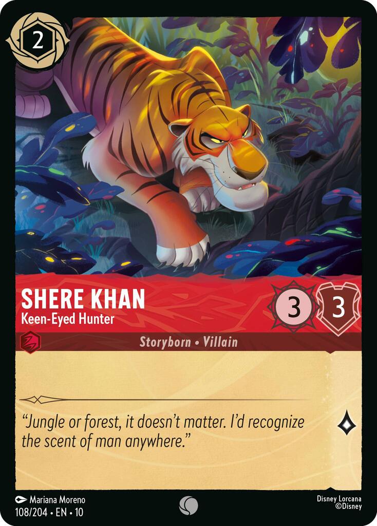 Shere Khan - Keen-Eyed Hunter – Whispers in the Well (Disney Lorcana)