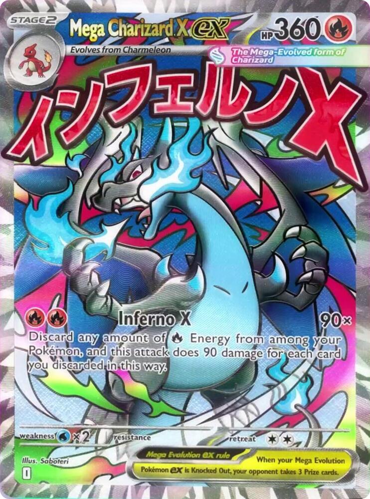 Mega Charizard X ex - ME: Mega Evolution Promo #023 - Holofoil - Near Mint