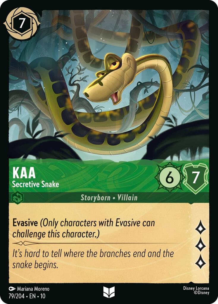 Kaa - Secretive Snake – Whispers in the Well (Disney Lorcana)