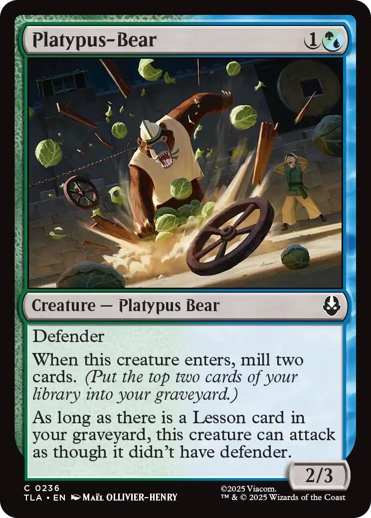 Platypus-Bear – Avatar: The Last Airbender (Magic: The Gathering)