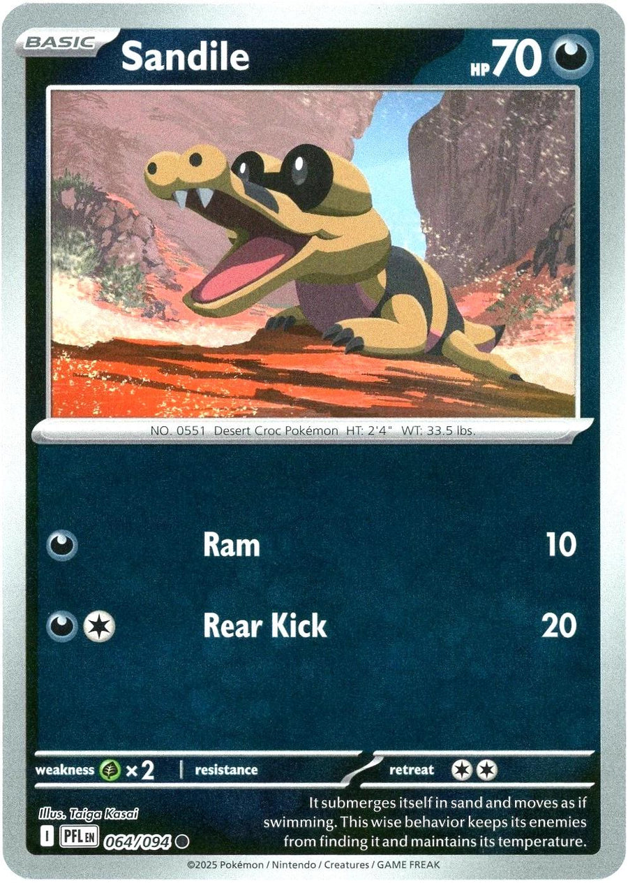 Sandile – ME02: Phantasmal Flames (Pokemon)