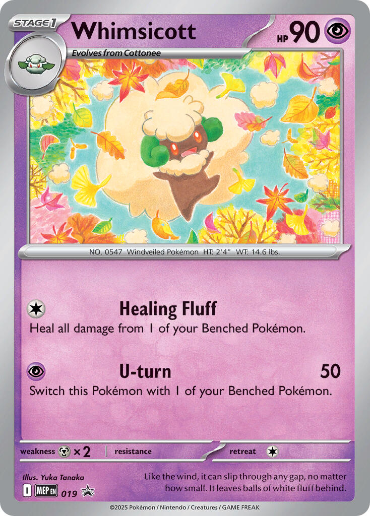 Whimsicott (Cosmos Holo) – ME: Mega Evolution Promo (Pokemon)