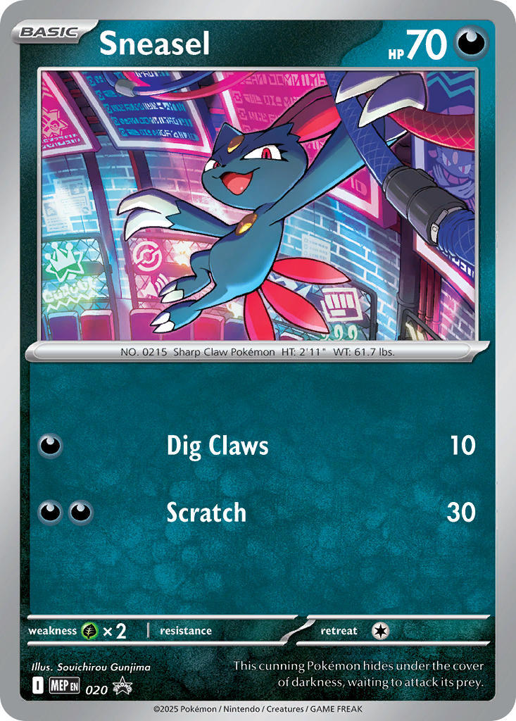 Sneasel (Cosmos Holo) – ME: Mega Evolution Promo (Pokemon)