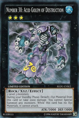 Number 30: Acid Golem of Destruction – Return of the Duelist SE (YuGiOh)