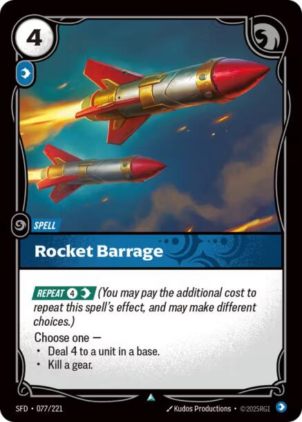 Rocket Barrage – Spiritforged (Riftbound: League of Legends Trading Card Game)
