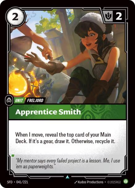 Apprentice Smith – Spiritforged (Riftbound: League of Legends Trading Card Game)