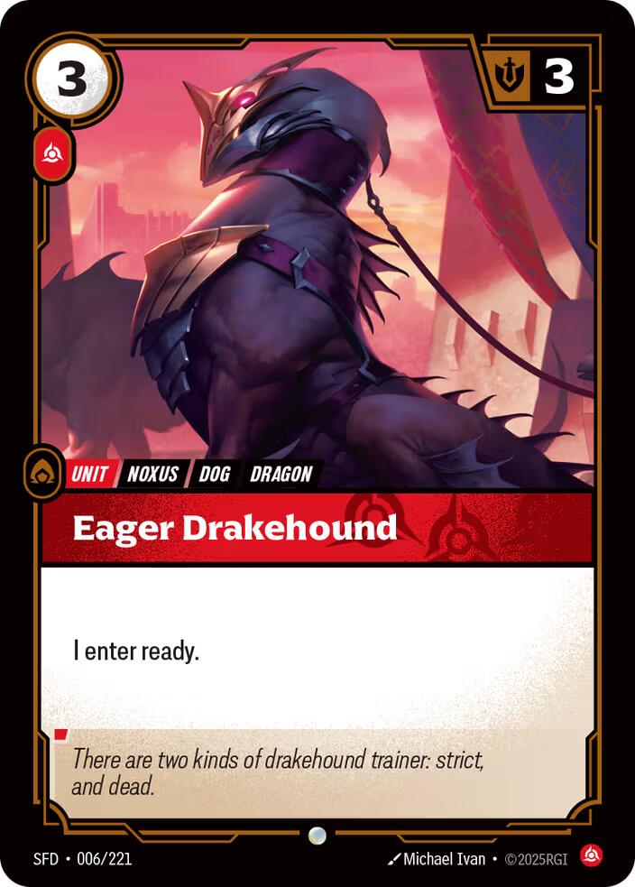 Eager Drakehound – Spiritforged (Riftbound: League of Legends Trading Card Game)