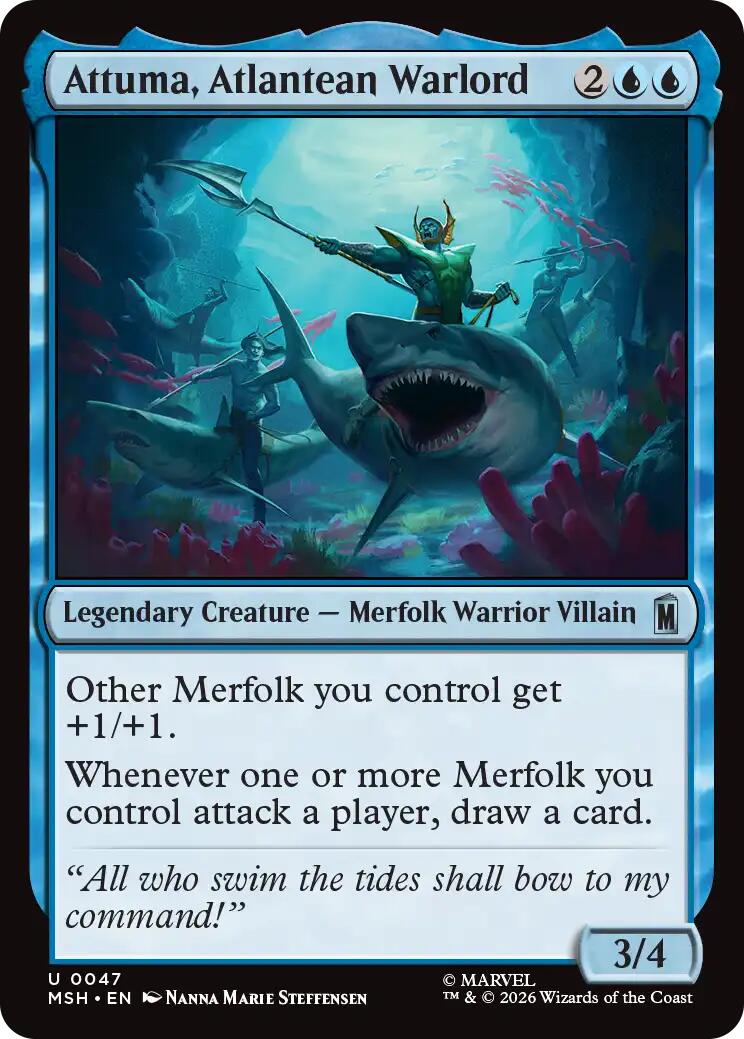 Attuma, Atlantean Warlord – Marvel Super Heroes (Magic: The Gathering)