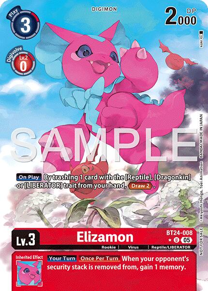 Elizamon (Box Topper) – Time Stranger (Digimon Card Game)