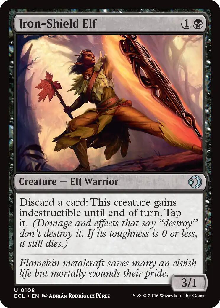 Iron-Shield Elf – Lorwyn Eclipsed (Magic: The Gathering)