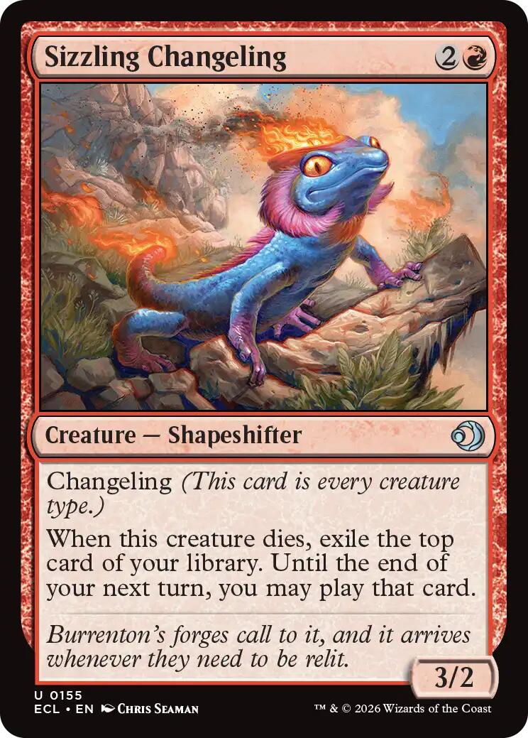 Sizzling Changeling – Lorwyn Eclipsed (Magic: The Gathering)