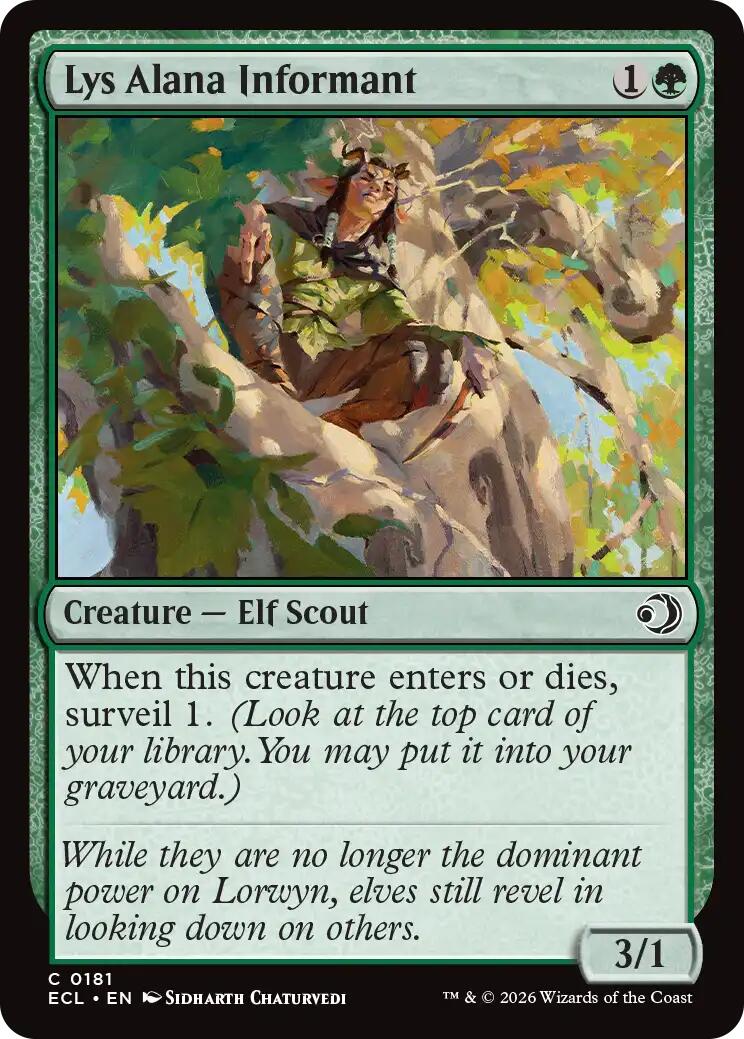 Lys Alana Informant – Lorwyn Eclipsed (Magic: The Gathering)