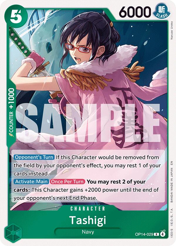 Tashigi – The Azure Sea's Seven (One Piece Card Game)