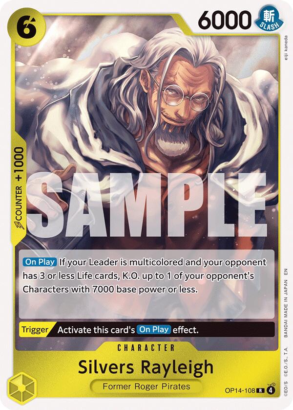 Silvers Rayleigh – The Azure Sea's Seven (One Piece Card Game)