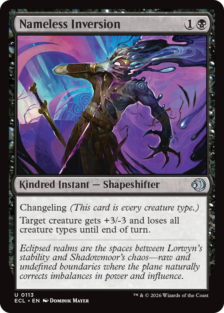 Nameless Inversion – Lorwyn Eclipsed (Magic: The Gathering)