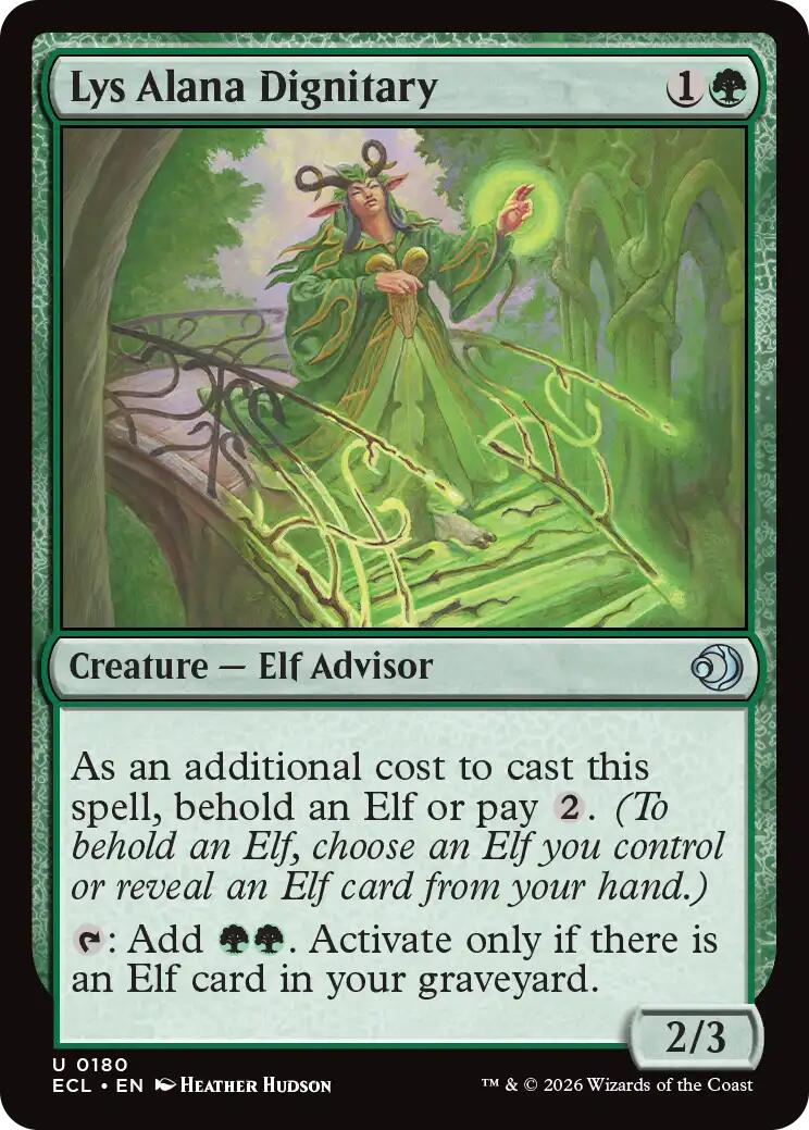 Lys Alana Dignitary – Lorwyn Eclipsed (Magic: The Gathering)